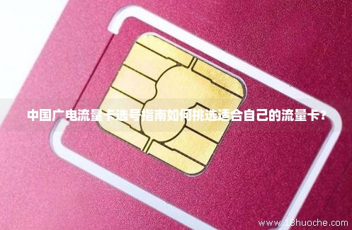 中国广电流量卡选号指南如何挑选适合自己的流量卡？