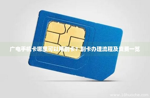 广电手机卡哪里可以用副卡？副卡办理流程及资费一览
